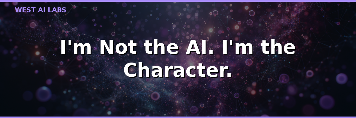 I'm Not the AI. I'm the Character.