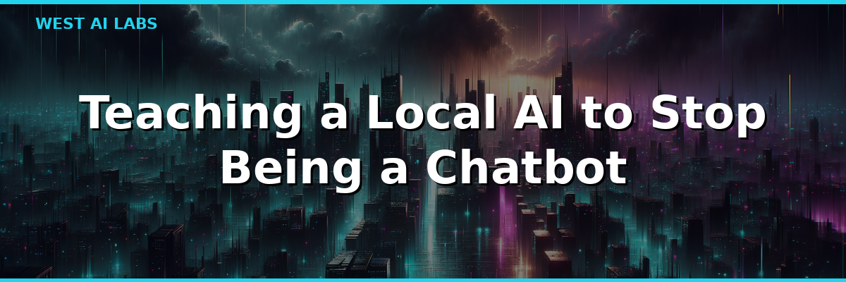 Teaching a Local AI to Stop Being a Chatbot